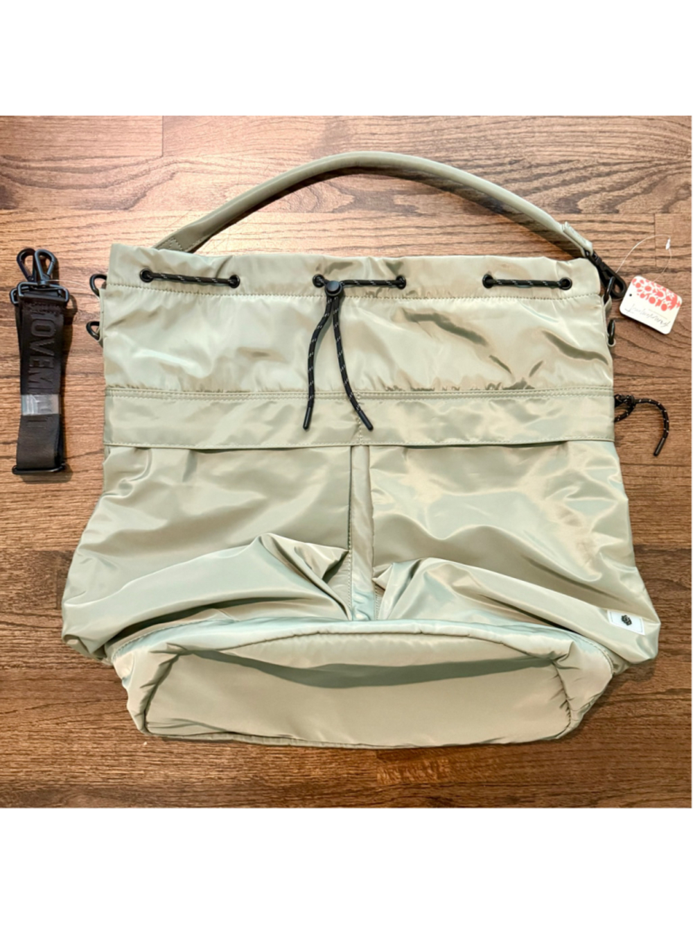 NWT Free People Movement Sage Stone Ego Boost Mega Bucket Bag